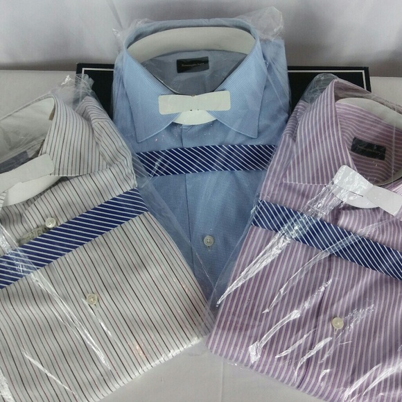 3 for 1 Ermenegildo Zegna Shirt 43/17 Long Sleeves